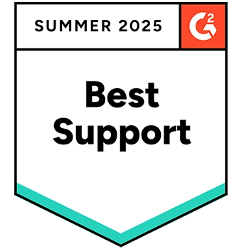 G2 Summer 2025 Best Support