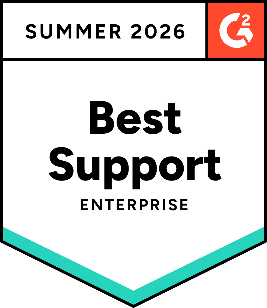 G2 Best Support Enterprise Summer 2026