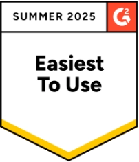 G2 Easiest to Use Summer 2025
