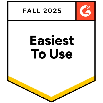 G2: Easiest to Use Fall 2025