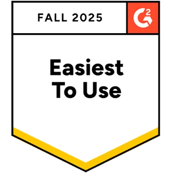 G2 Easiest to Use Fall 2025