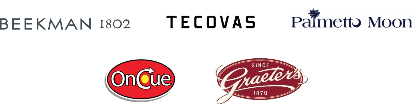 Beekman 1802, Tecovas, Palmetto Moon, Oncue, Graeter's