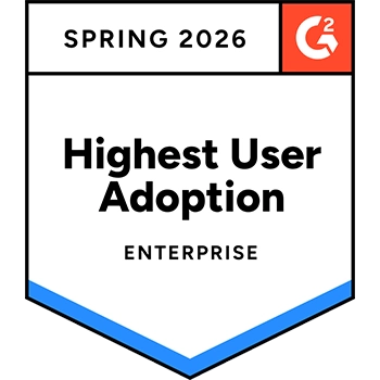 G2 Spring 2026 Highest User Adoption - Enterprise