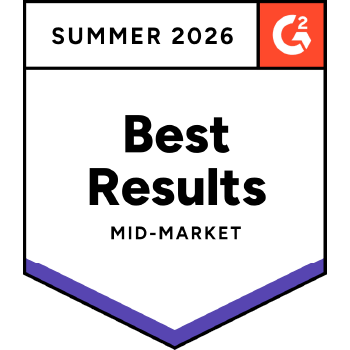 G2 Best Results Mid-Market Summer 2026