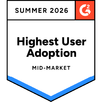 G2 Highest User Adoption Mid-Market Summer 2026