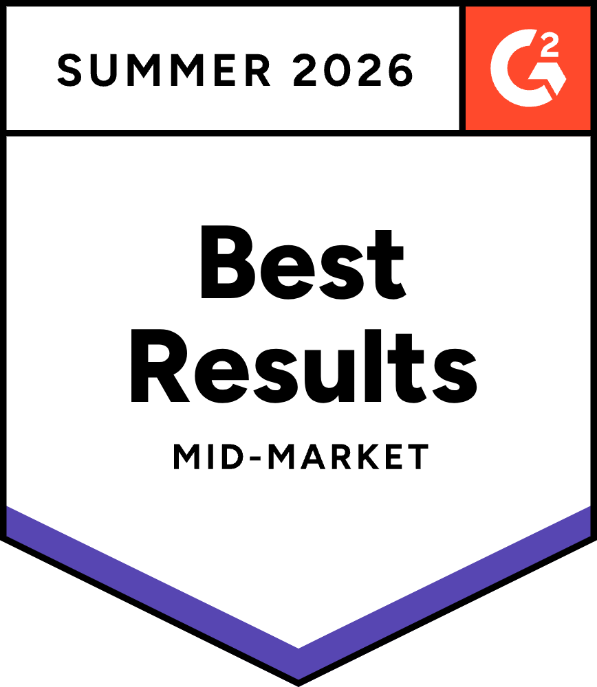 G2 Best Results Mid-market Summer 2026