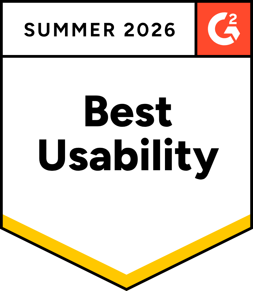 G2 Best Usability Summer 2026