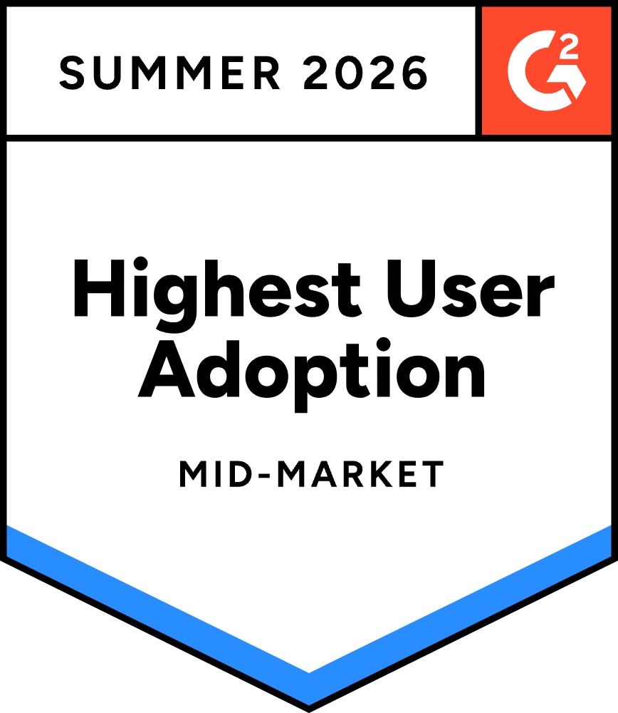 G2 Highest User adoption mid-market summer 2026