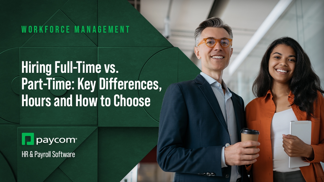 Part Time Full Timer Full-Time vs. Part-Time Employees: What to Know | Paycom